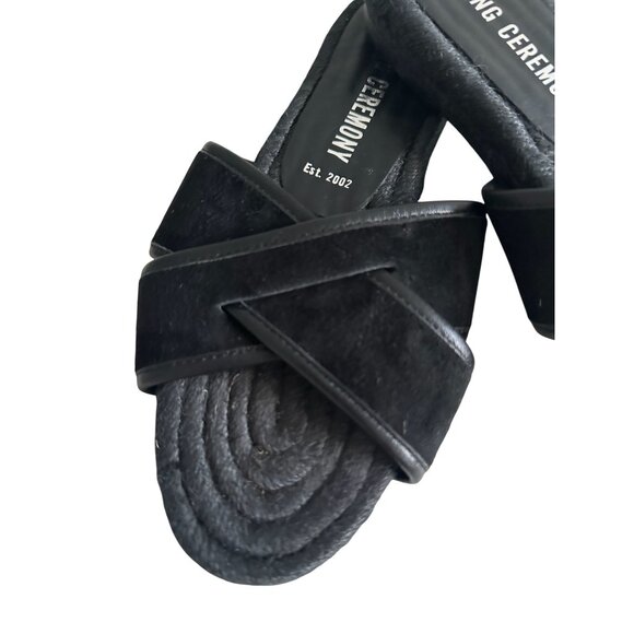 OPENING CEREMONY Black Double Strap Sandals Size 38 / US 8 - Picture 5 of 10